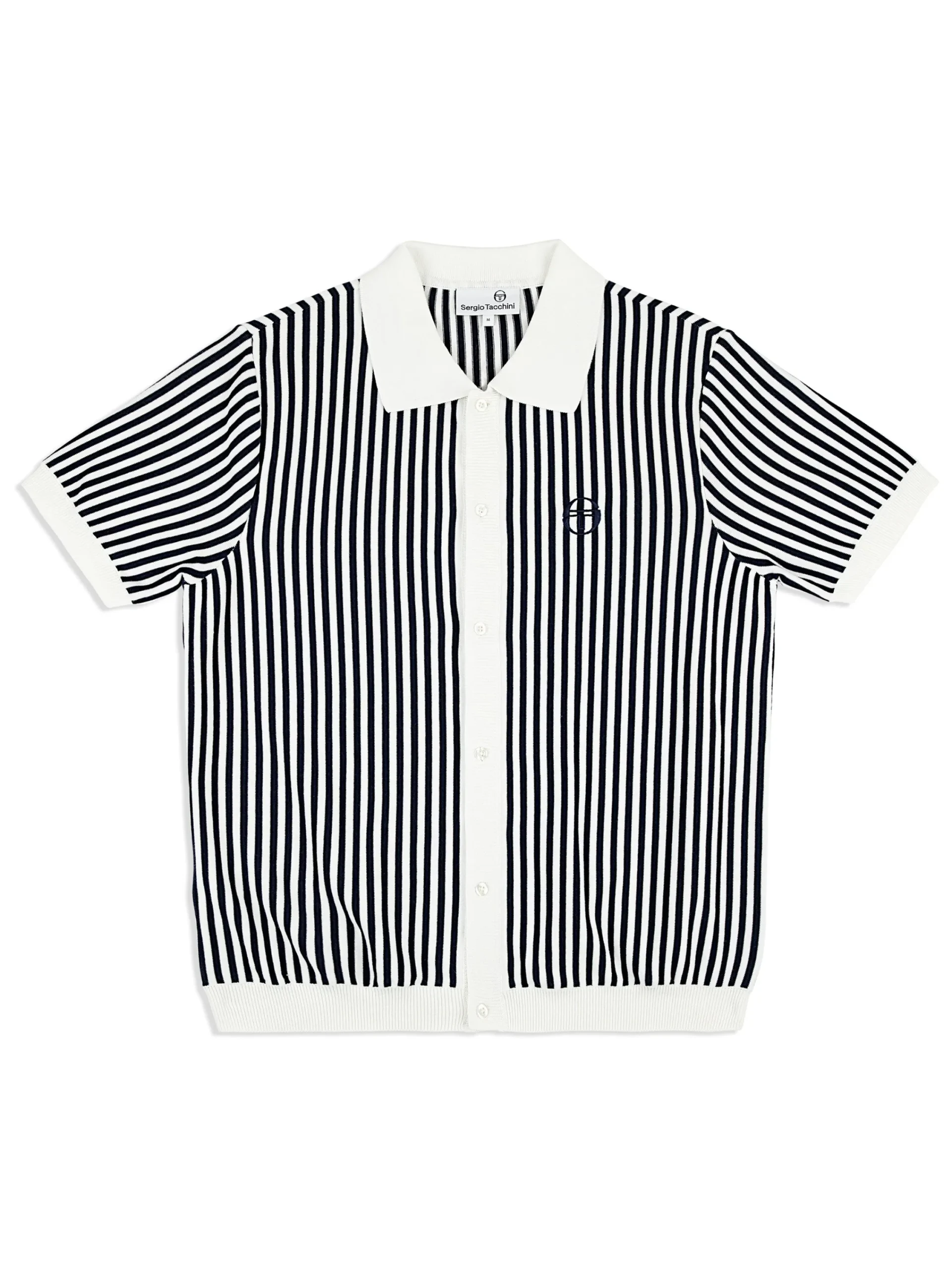 Discount Abramo Knit Polo- Pearled Ivory/ Maritime Blue Knitwear|Polos