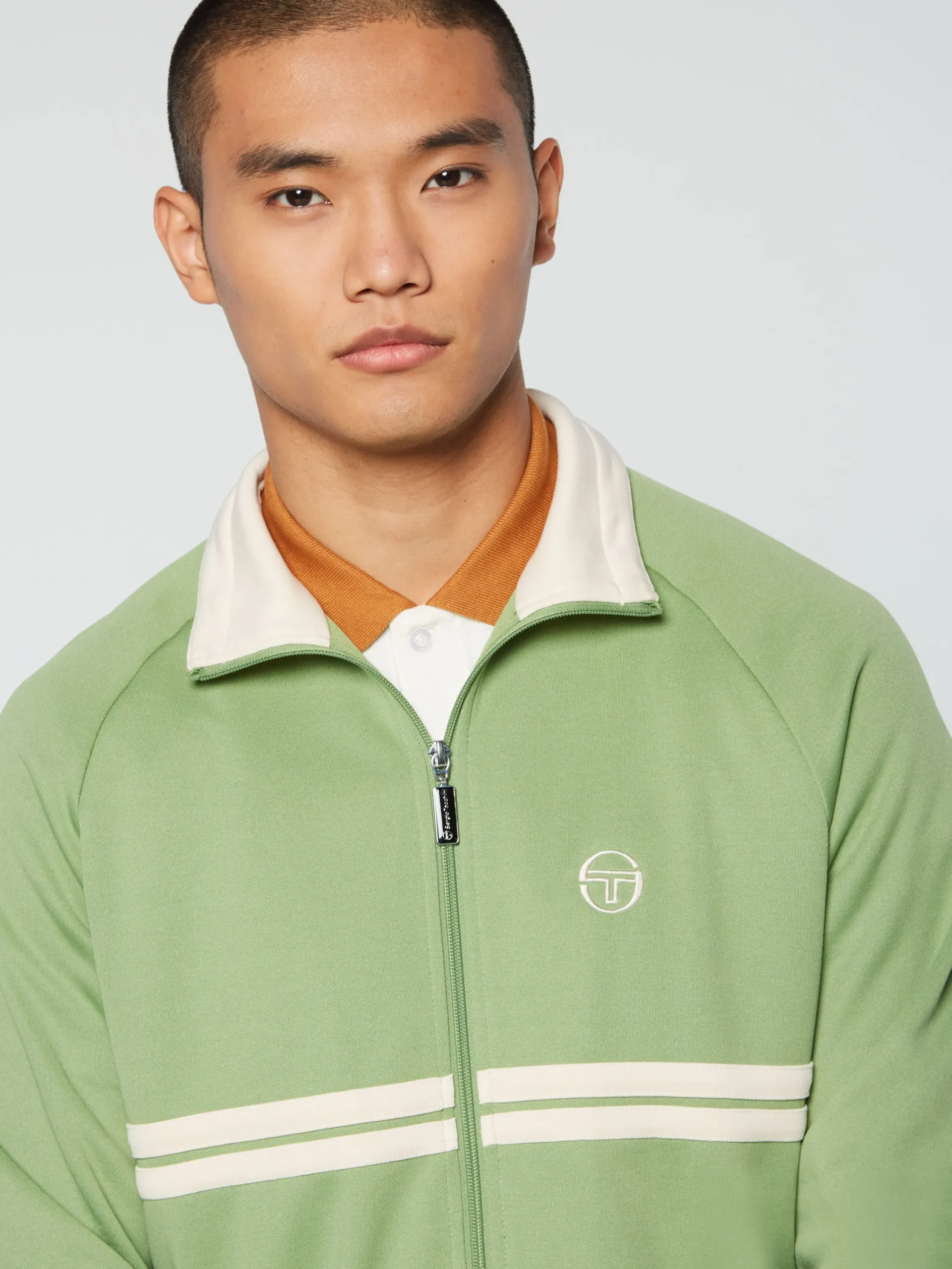 Clearance Dallas Track Jacket Archivio- Jade Green/ Pearl Ivory Tracksuits|Jackets