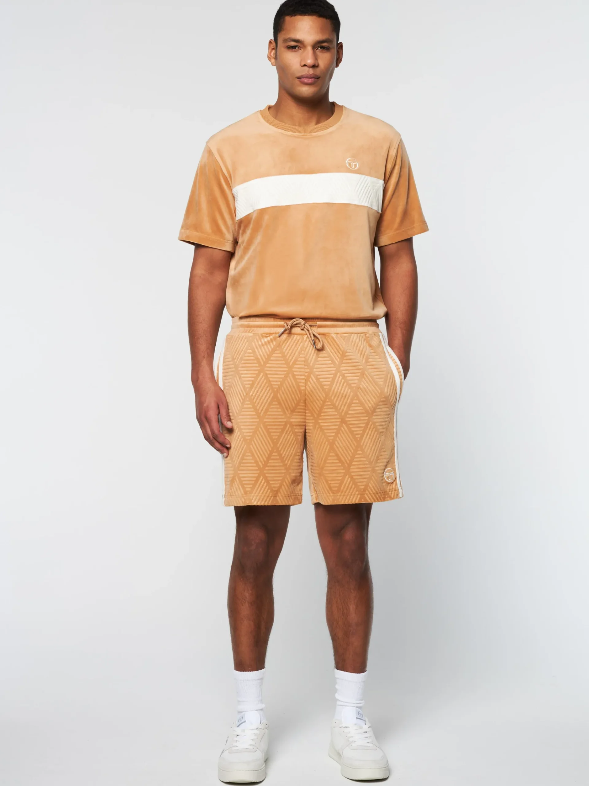Discount Debossed Damarindo Velour Short- Velour|Shorts And Swim