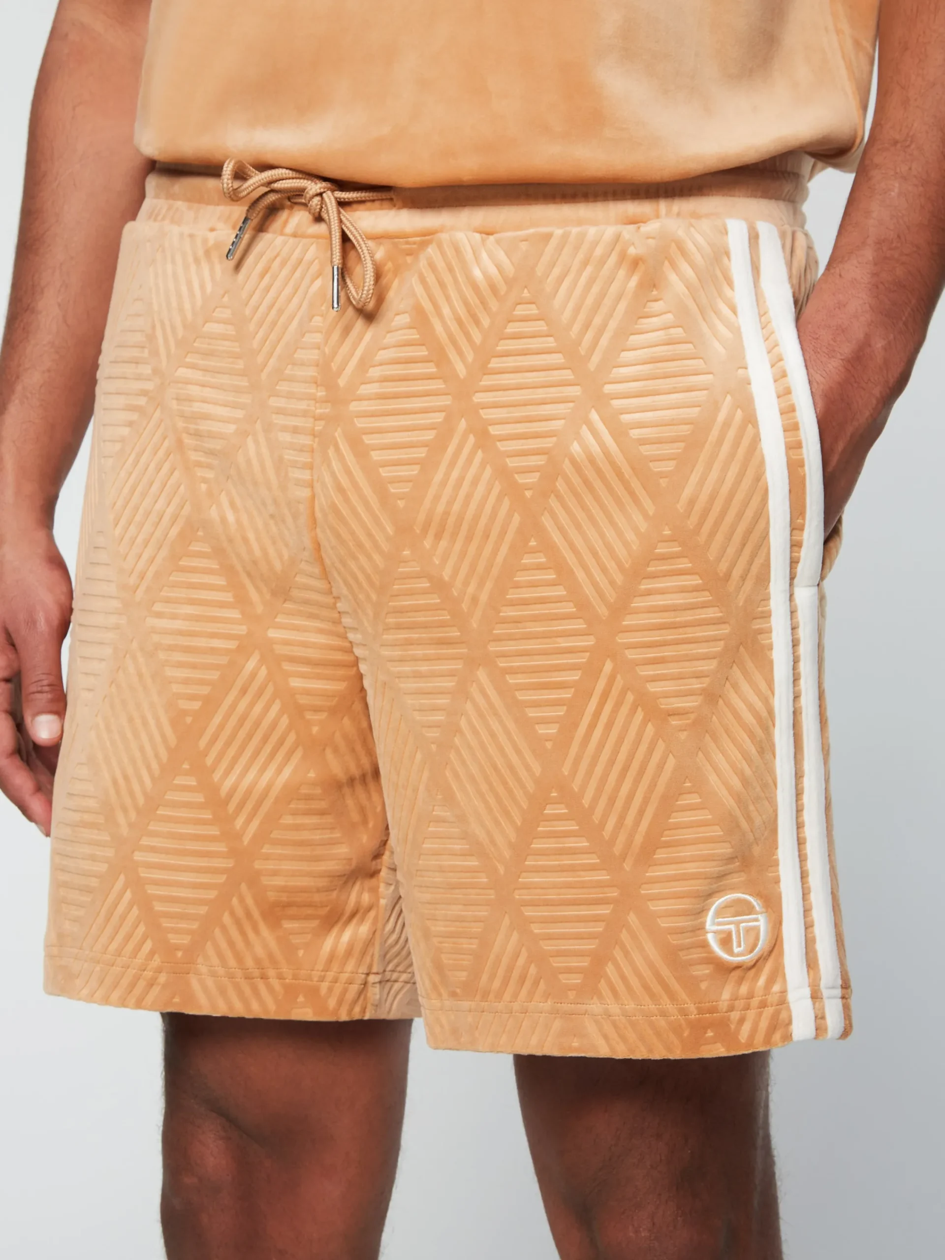 Discount Debossed Damarindo Velour Short- Velour|Shorts And Swim