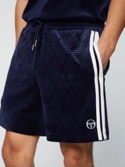 Store Debossed Damarindo Velour Short- Velour|Shorts And Swim