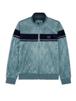 Hot Debossed Damarindo Velour Track Jacket- Tracksuits|Velour