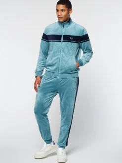 Hot Debossed Damarindo Velour Track Jacket- Tracksuits|Velour