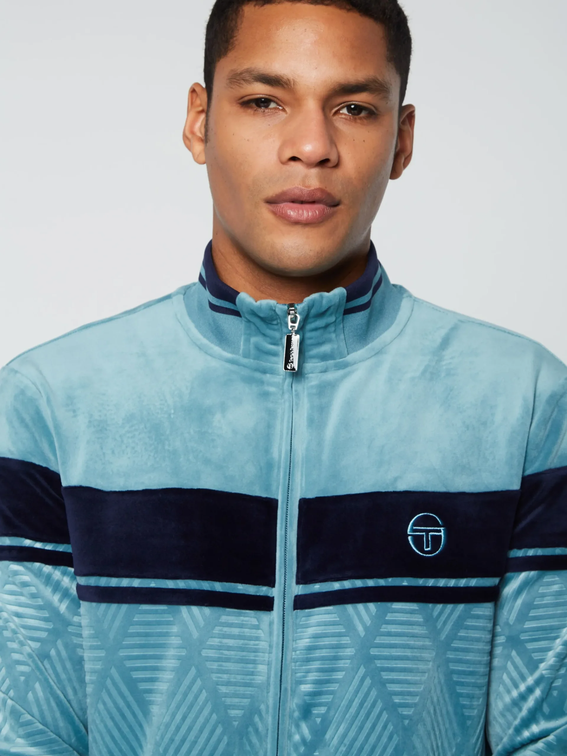 Hot Debossed Damarindo Velour Track Jacket- Tracksuits|Velour