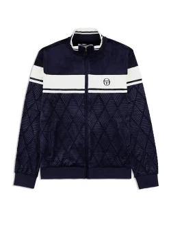 Cheap Debossed Damarindo Velour Track Jacket- Tracksuits|Velour