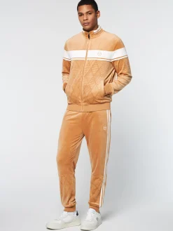 Best Debossed Damarindo Velour Track Jacket- Tracksuits|Velour