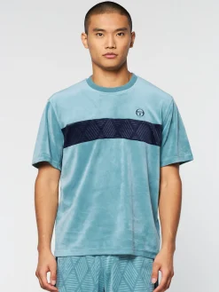 Best Sale Debossed Damarindo Velour T-Shirt- Velour|T-Shirts