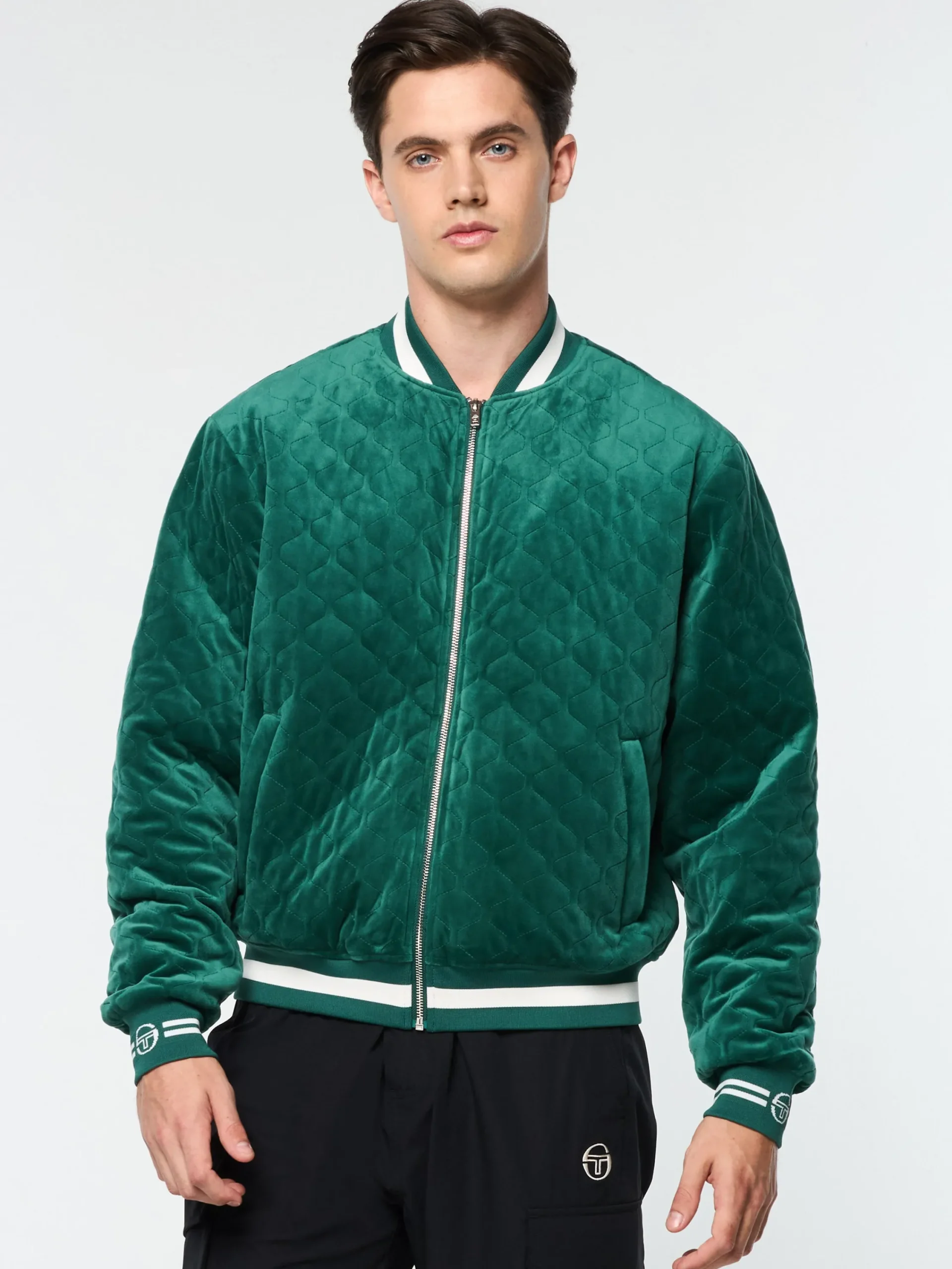 Sale Fasano Quilted Velour Jacket- Velour|Jackets