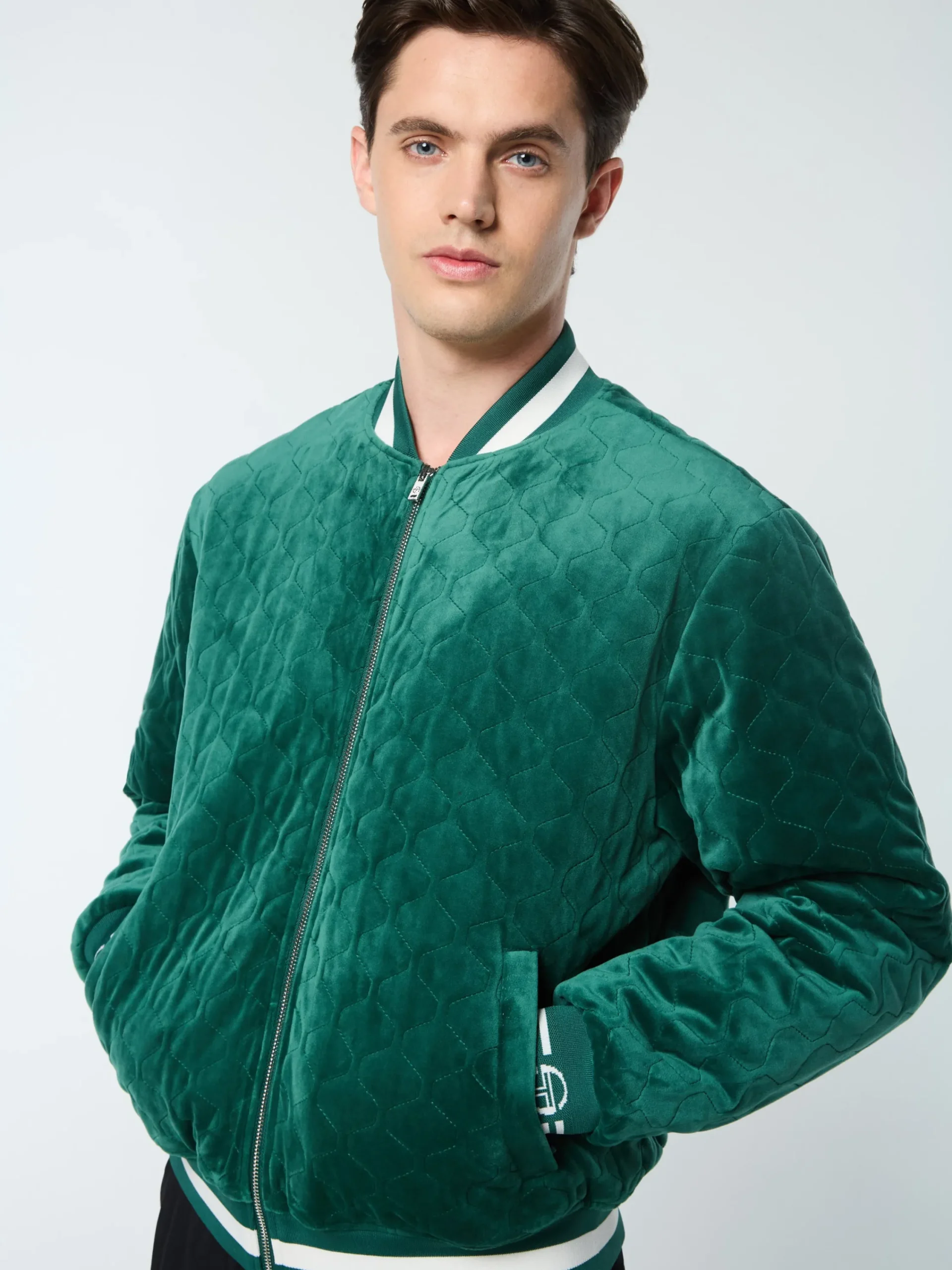 Sale Fasano Quilted Velour Jacket- Velour|Jackets