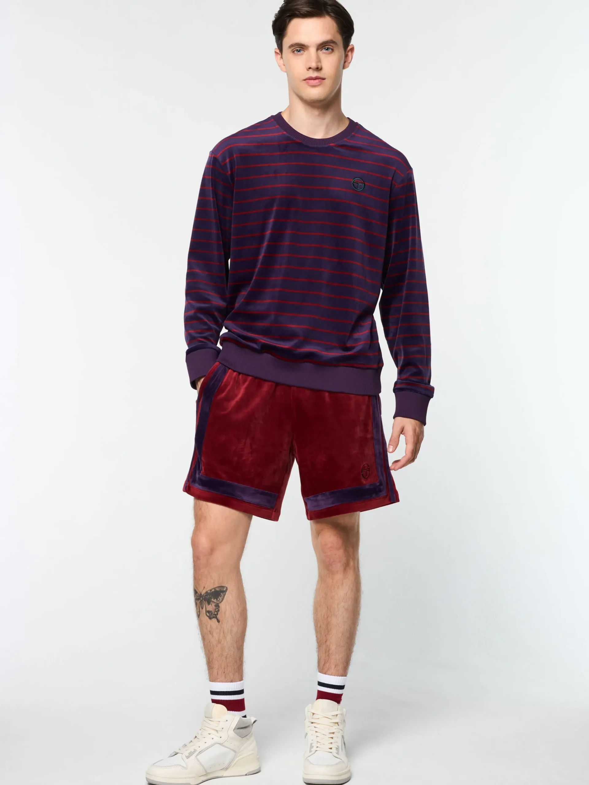 Fashion Foggia Velour Crewneck- Velour|Sweatshirts And Hoodies
