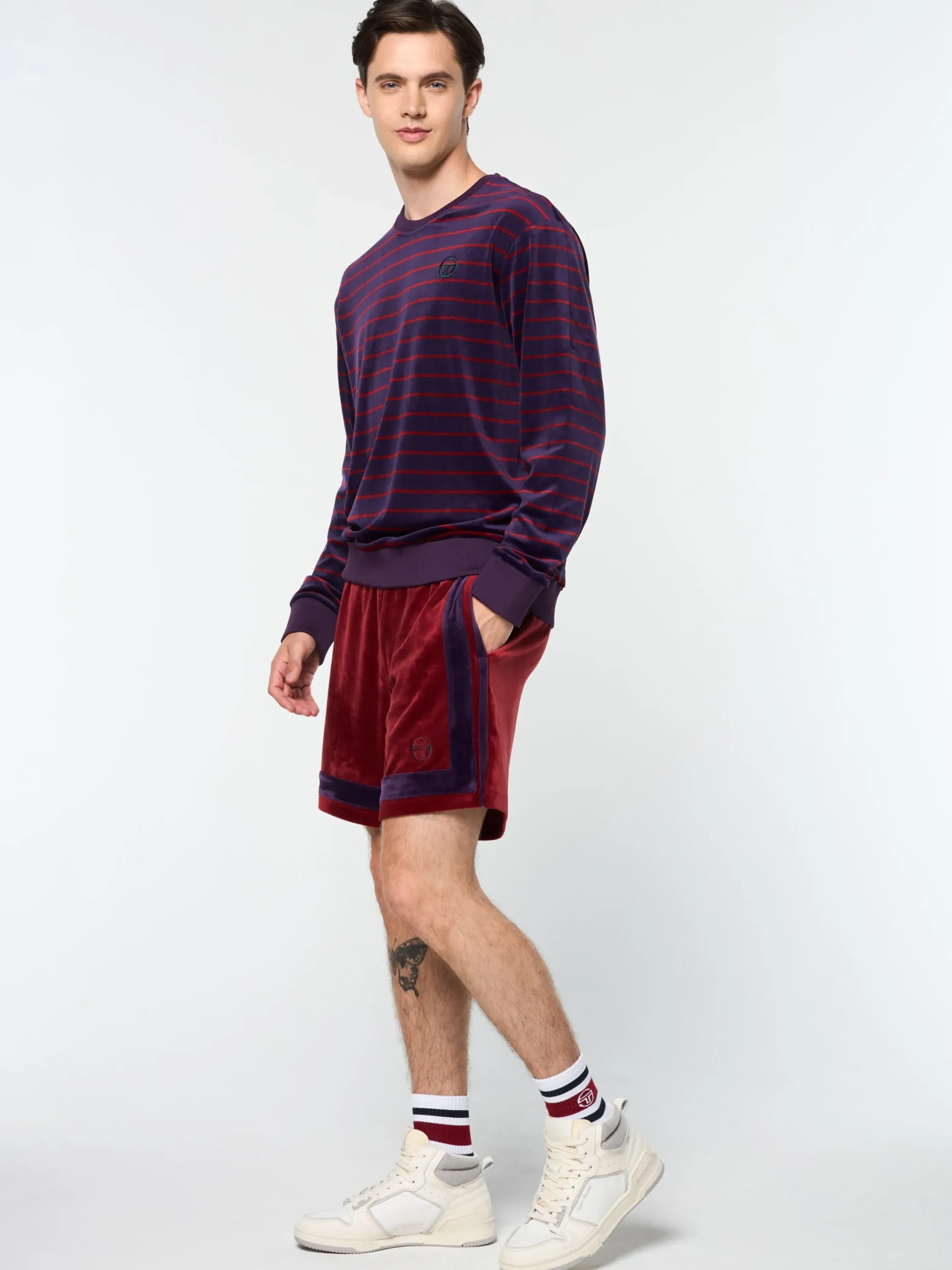 Fashion Foggia Velour Crewneck- Velour|Sweatshirts And Hoodies