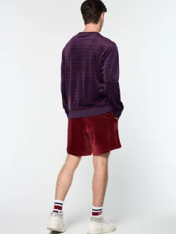 Fashion Foggia Velour Crewneck- Velour|Sweatshirts And Hoodies