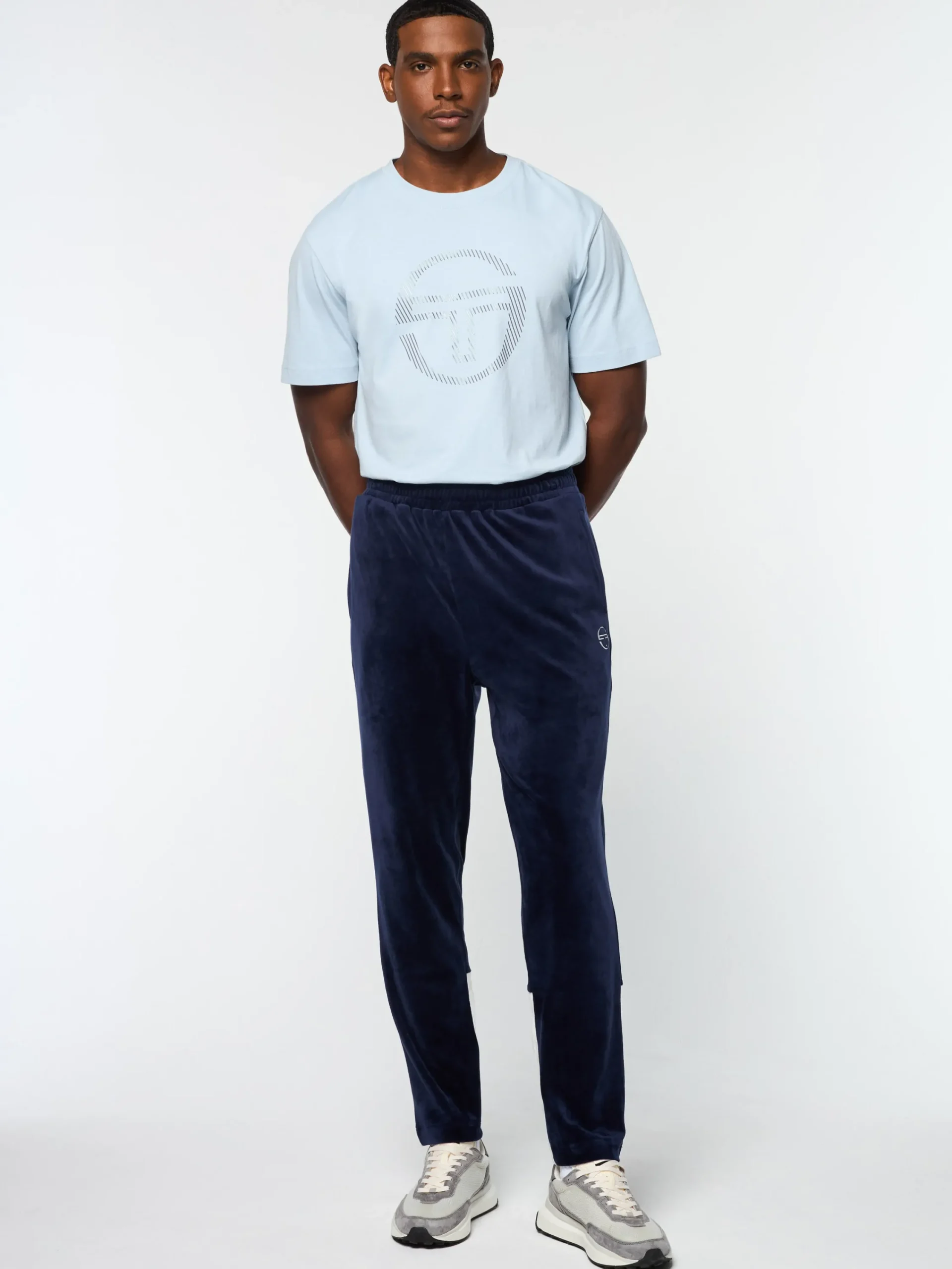 Best Foggia Velour Debossed Track Pant- Tracksuits|Velour