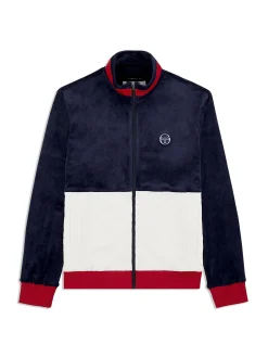 Cheap Foggia Velour Debossed Track Jacket- Tracksuits|Velour