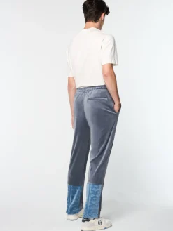 Cheap Foggia Velour Debossed Track Pant- Tracksuits|Velour