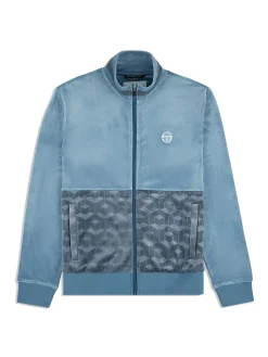 Discount Foggia Velour Debossed Track Jacket- Tracksuits|Velour