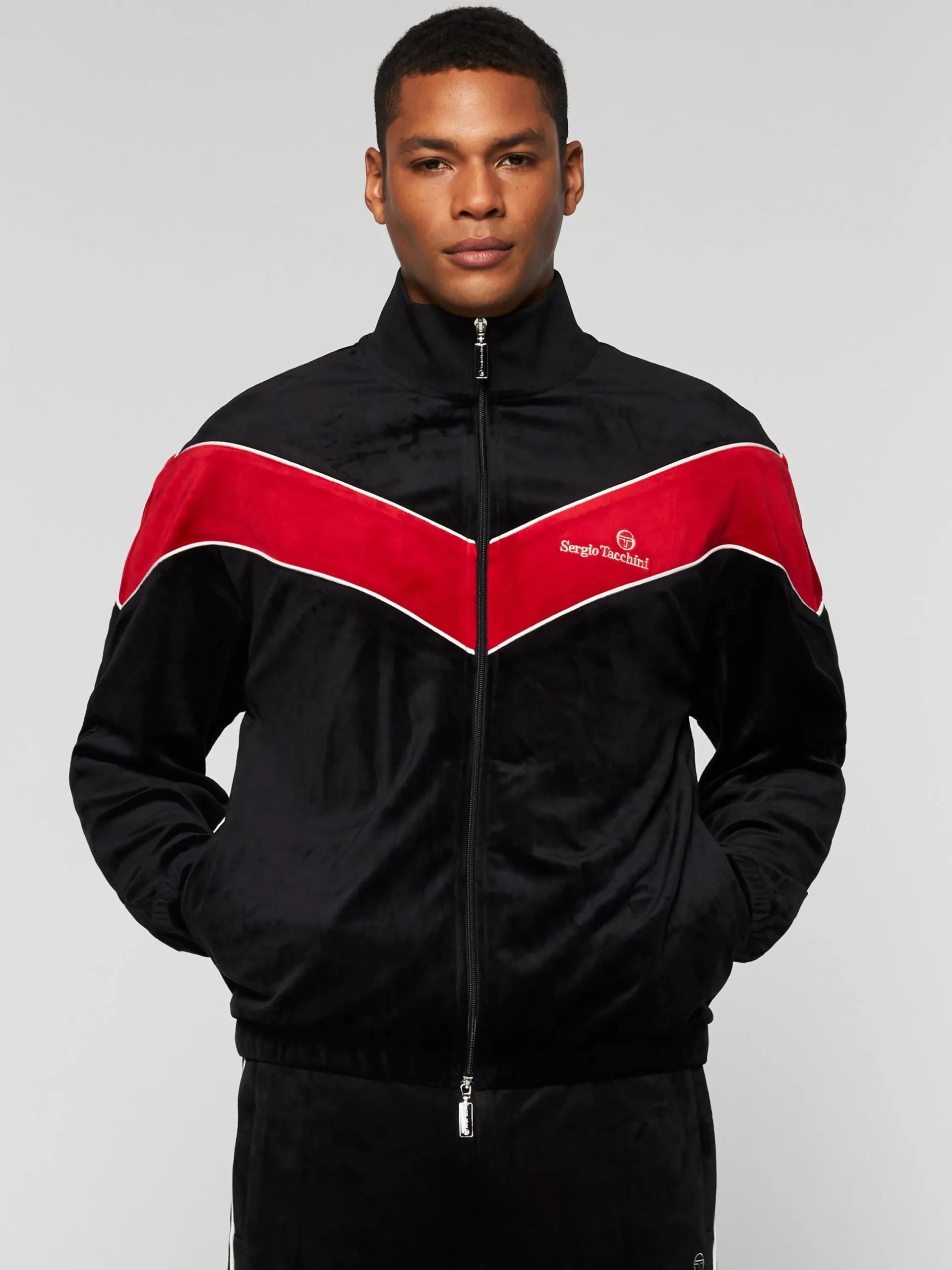 Best Sale Gallone Velour Track Jacket- Velour|Jackets