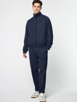Online Gessato Suiting Track Jacket- Tracksuits|Jackets