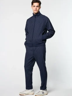 Online Gessato Suiting Track Jacket- Tracksuits|Jackets