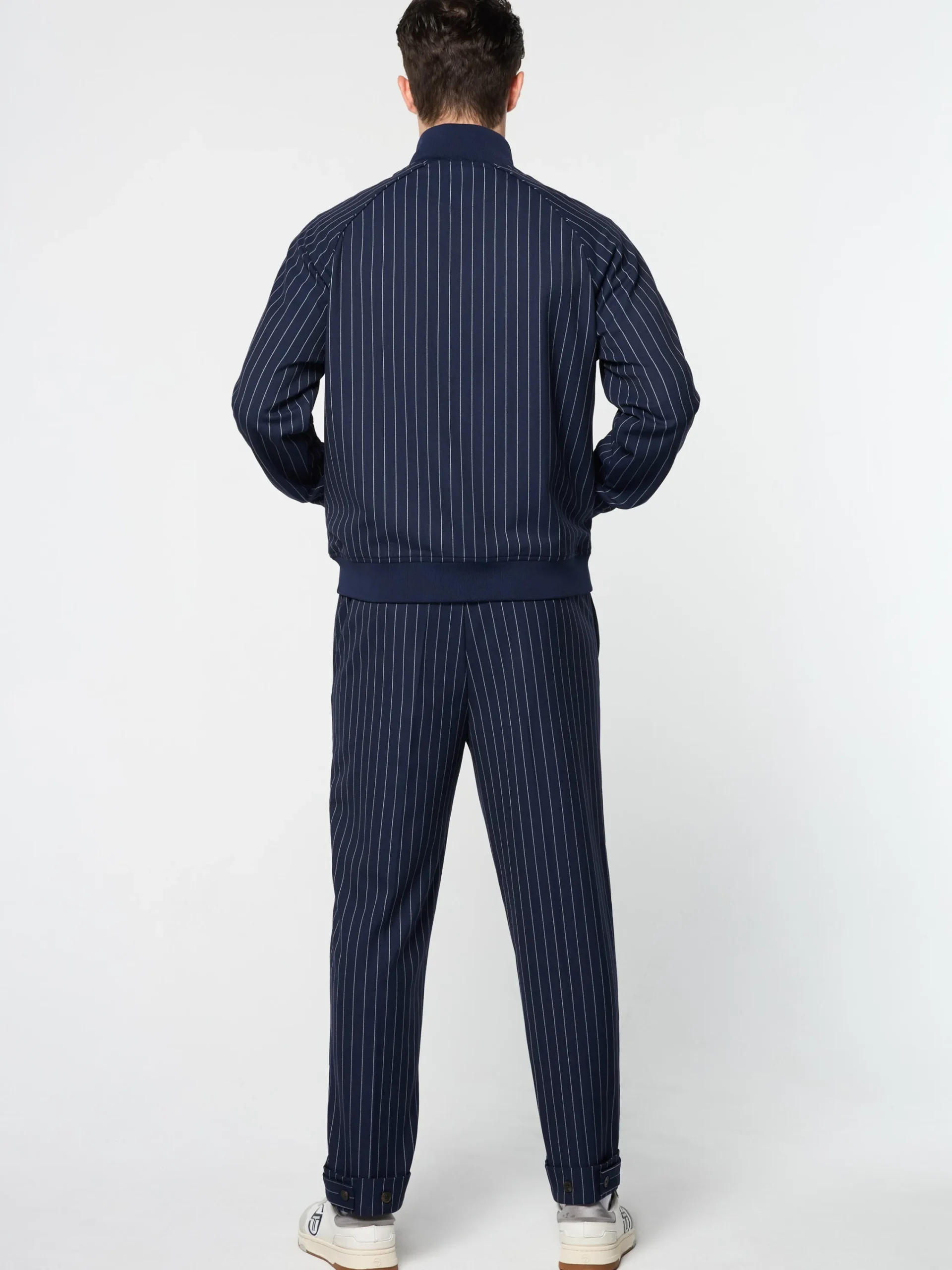 Online Gessato Suiting Track Jacket- Tracksuits|Jackets