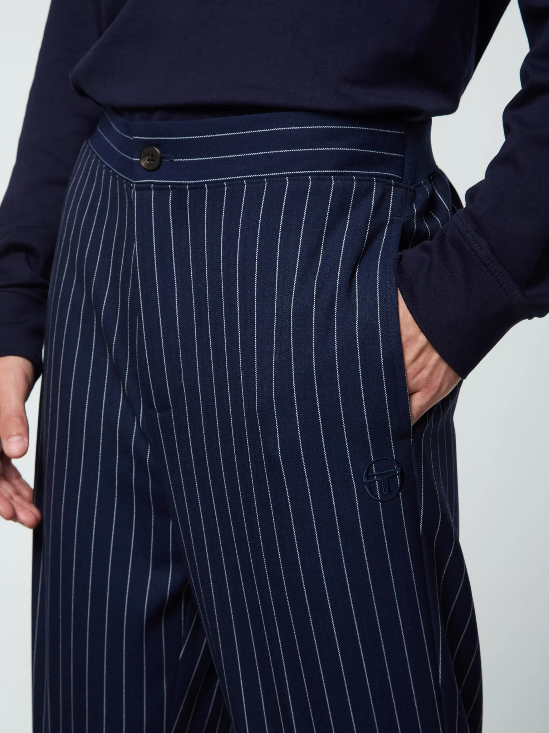 Online Gessato Suiting Track Pant- Tracksuits|Pants And Sweatpants