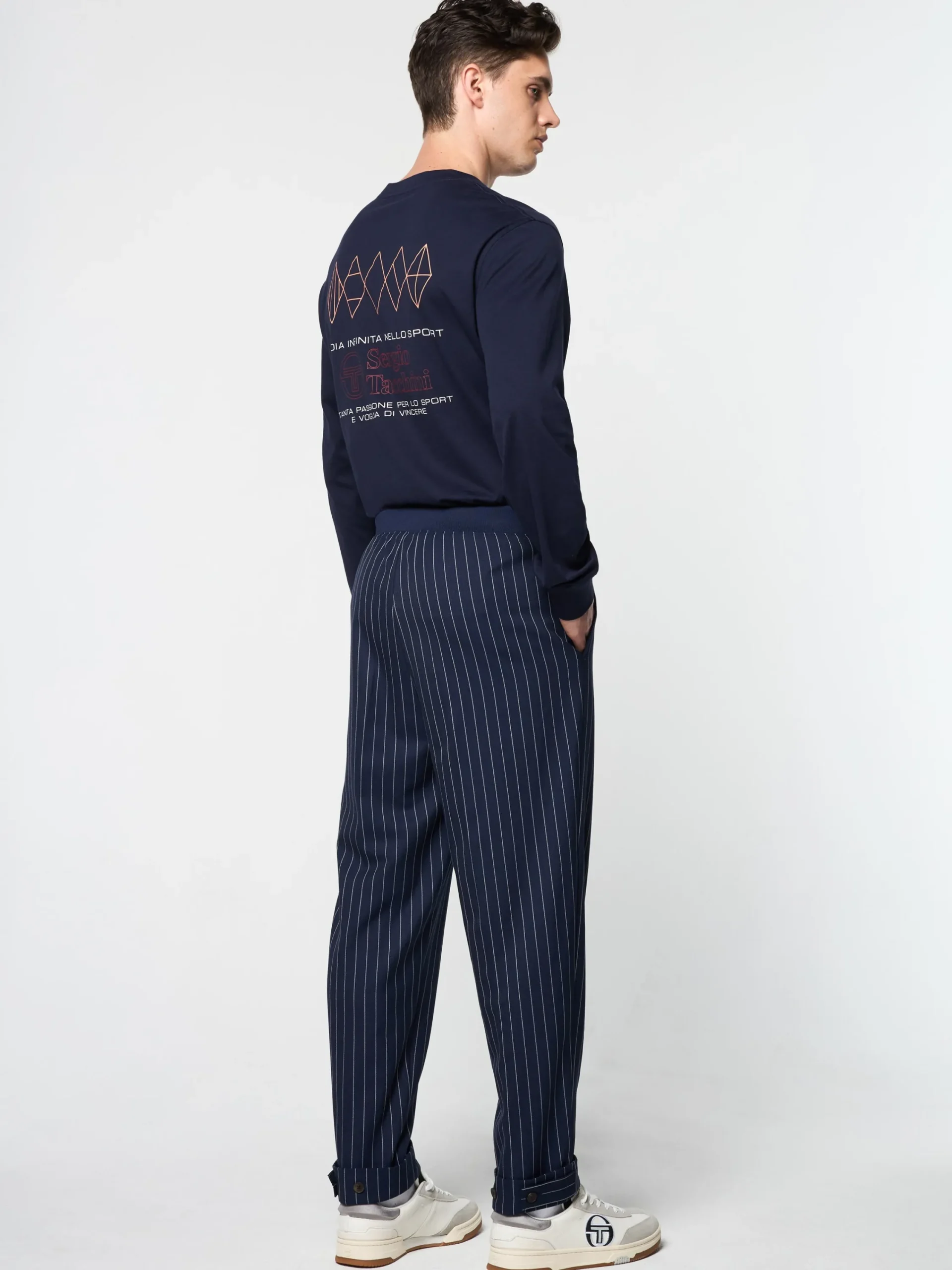 Online Gessato Suiting Track Pant- Tracksuits|Pants And Sweatpants