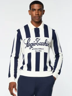 Shop Gioco Jacquard Long Sleeve Polo- Knitwear|Polos