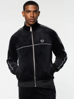 Shop Lioni Velour Track Jacket- Tracksuits|Velour