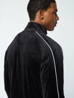 Shop Lioni Velour Track Jacket- Tracksuits|Velour