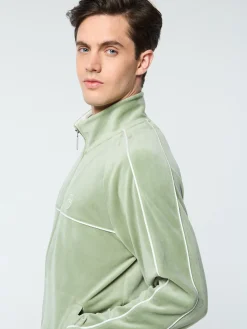 Best Lioni Velour Track Jacket- Tracksuits|Velour