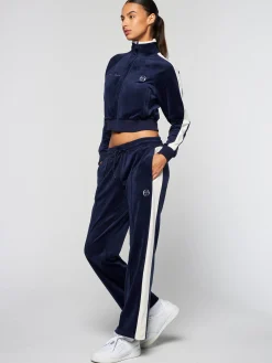 Hot Miss Carlotta Velour Track Jacket- Tracksuits|Velour