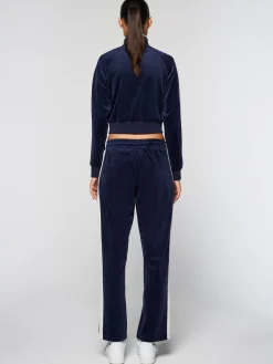 Hot Miss Carlotta Velour Track Jacket- Tracksuits|Velour