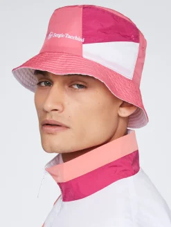 Discount Mosaic Reversible Bucket Hat-White/Multi Nylon|Headwear