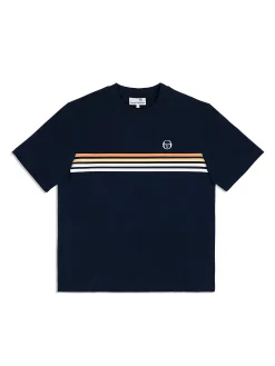 Cheap New Melfi T-Shirt- Maritime Blue/ White T-Shirts|The Essentials