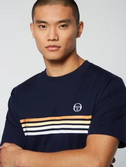 Cheap New Melfi T-Shirt- Maritime Blue/ White T-Shirts|The Essentials