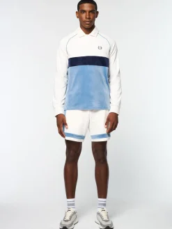 Fashion Noci Velour Long Sleeve Polo- Velour|Polos