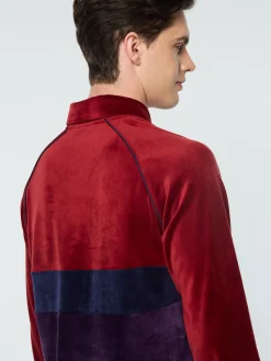 Clearance Noci Velour Long Sleeve Polo- Velour|Polos