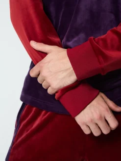 Clearance Noci Velour Long Sleeve Polo- Velour|Polos