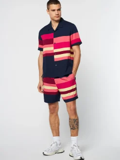 Shop Pennellata Cabana Shirt- Maritime Blue/ Multi Matching Separates