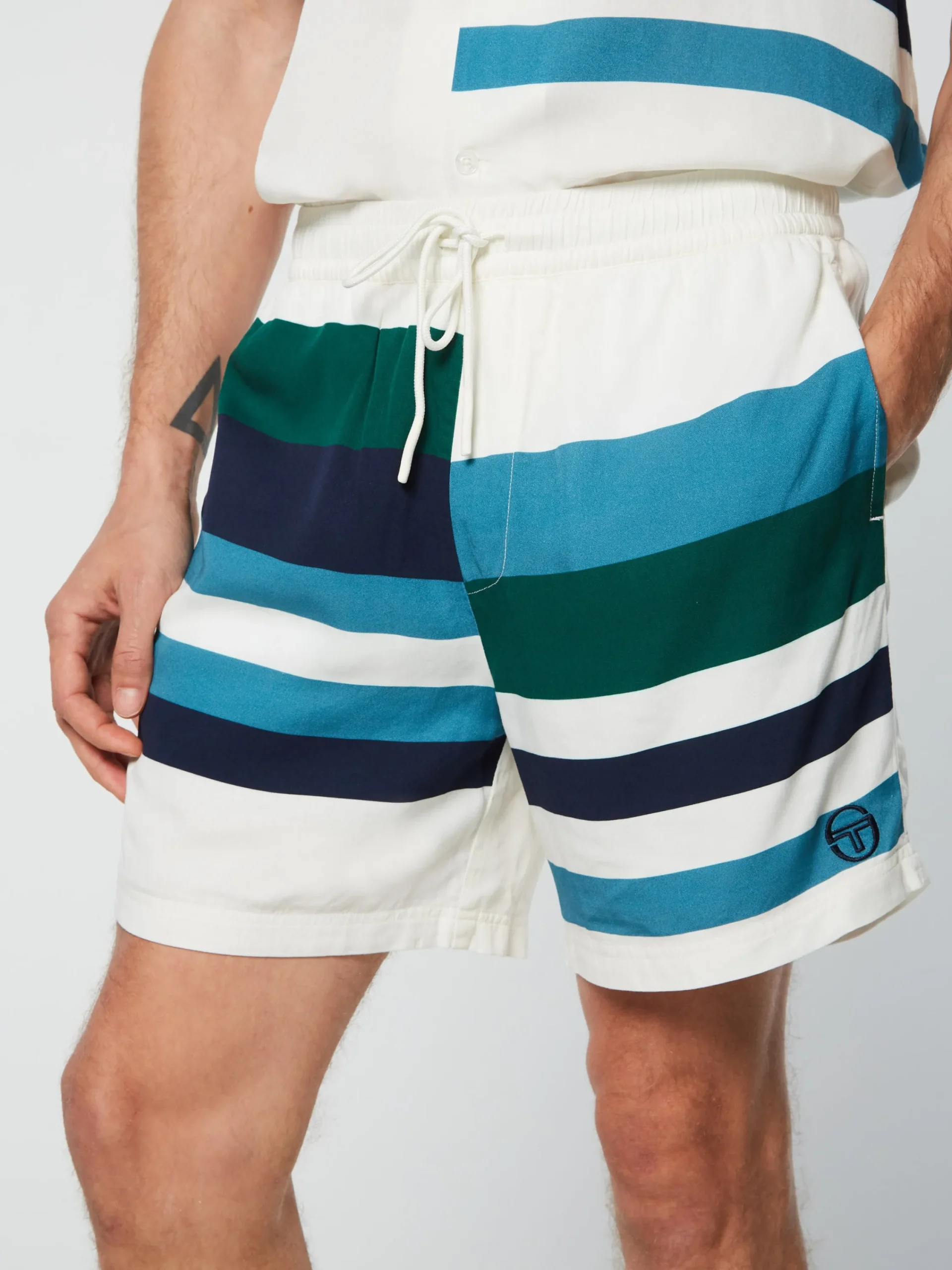 Cheap Pennellata Short- Gardenia/ Multi Shorts And Swim|Matching Separates