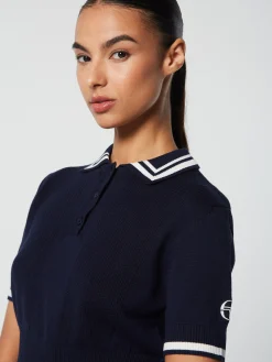 Shop Perla Knit Cropped Polo- Women Knitwear|Tops And Sports Bras