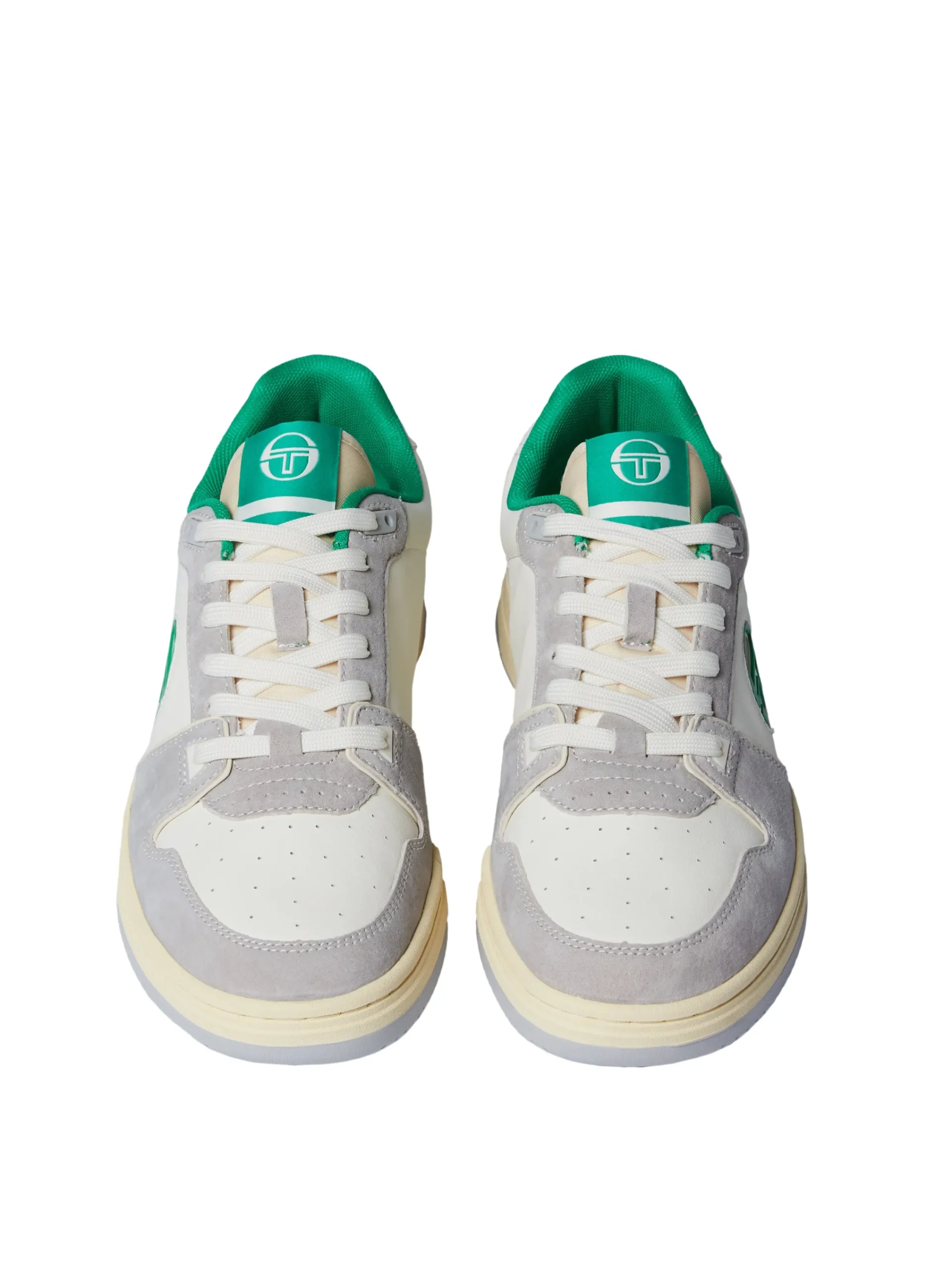 Clearance Prime Shot DA Sneaker- Antique White/ Almond Oil/ Bright Green For The Court|Shoes