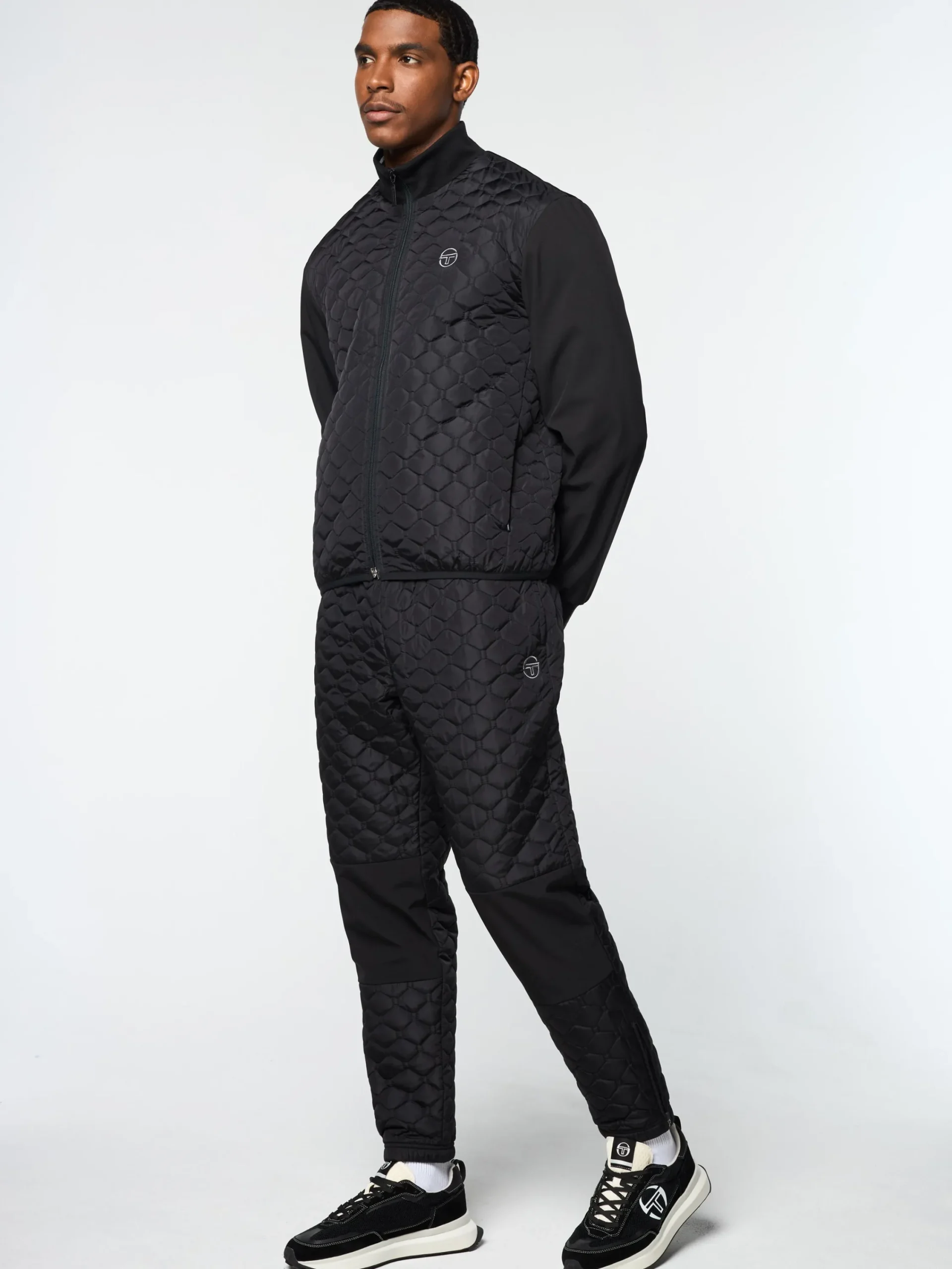 New Sapri Quilted Track Jacket- Tracksuits|Nylon