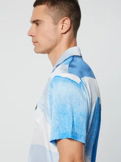 Best Spiaggia Cabana Shirt- Maritime Blue/ Multi Matching Separates