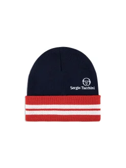 Best Sale Surgis Knit Beanie- Maritime Blue/ Adrenaline Rush/ White Women Knitwear|Headwear