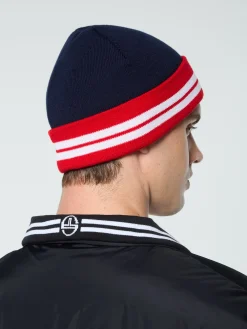 Best Sale Surgis Knit Beanie- Maritime Blue/ Adrenaline Rush/ White Women Knitwear|Headwear