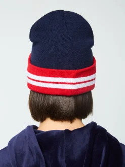 Best Sale Surgis Knit Beanie- Maritime Blue/ Adrenaline Rush/ White Women Knitwear|Headwear
