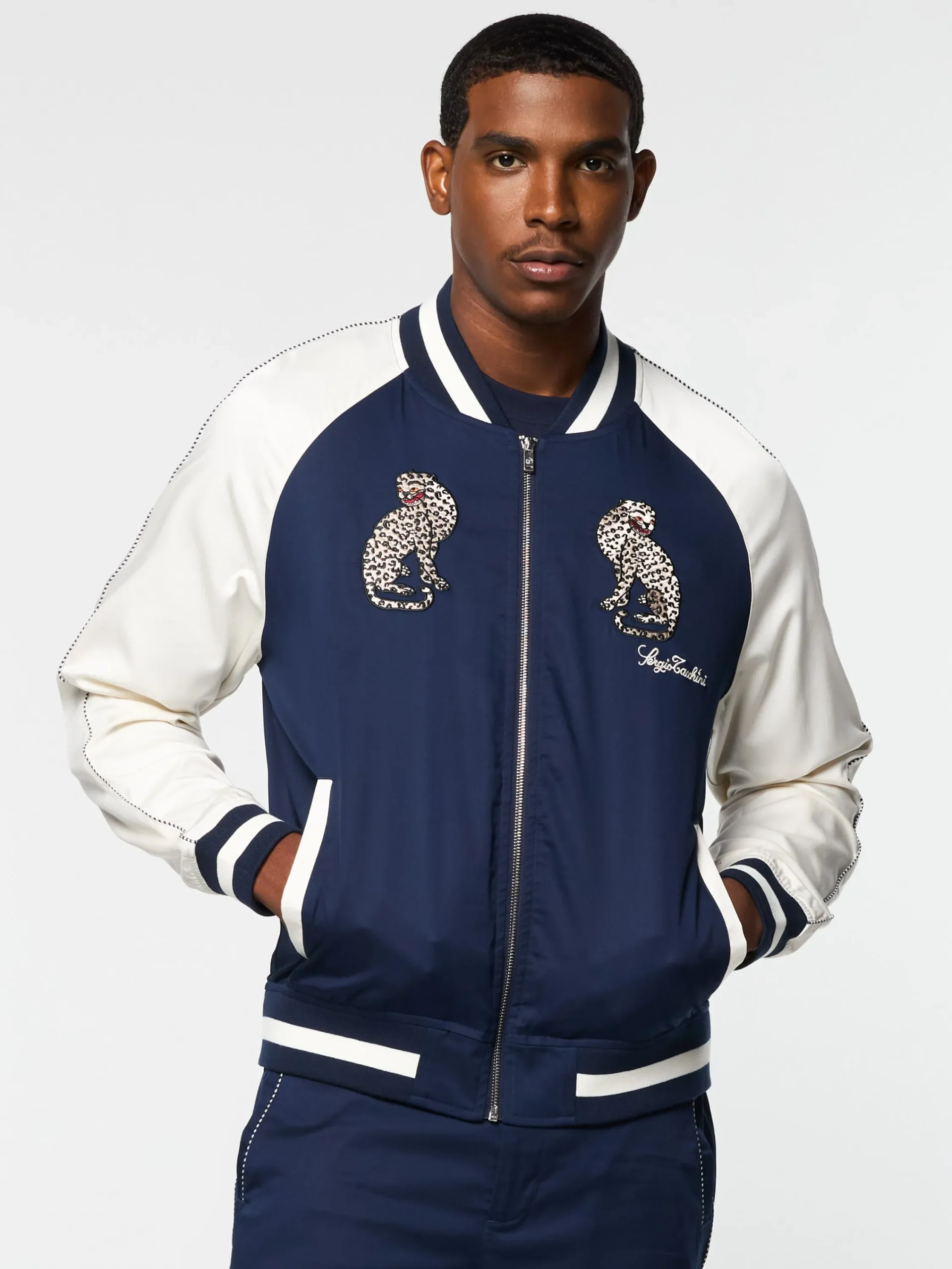 Store Suveniri Track Jacket- Maritime Blue/ Gardenia Tracksuits|Jackets