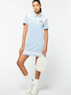Store Veneto Velour Polo Mini Dress- Women Velour|Dresses