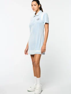 Store Veneto Velour Polo Mini Dress- Women Velour|Dresses